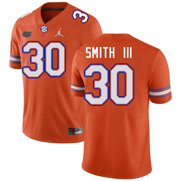 Men #30 Gregory Smith III Florida Gators College Football Jerseys Stitched-Orange